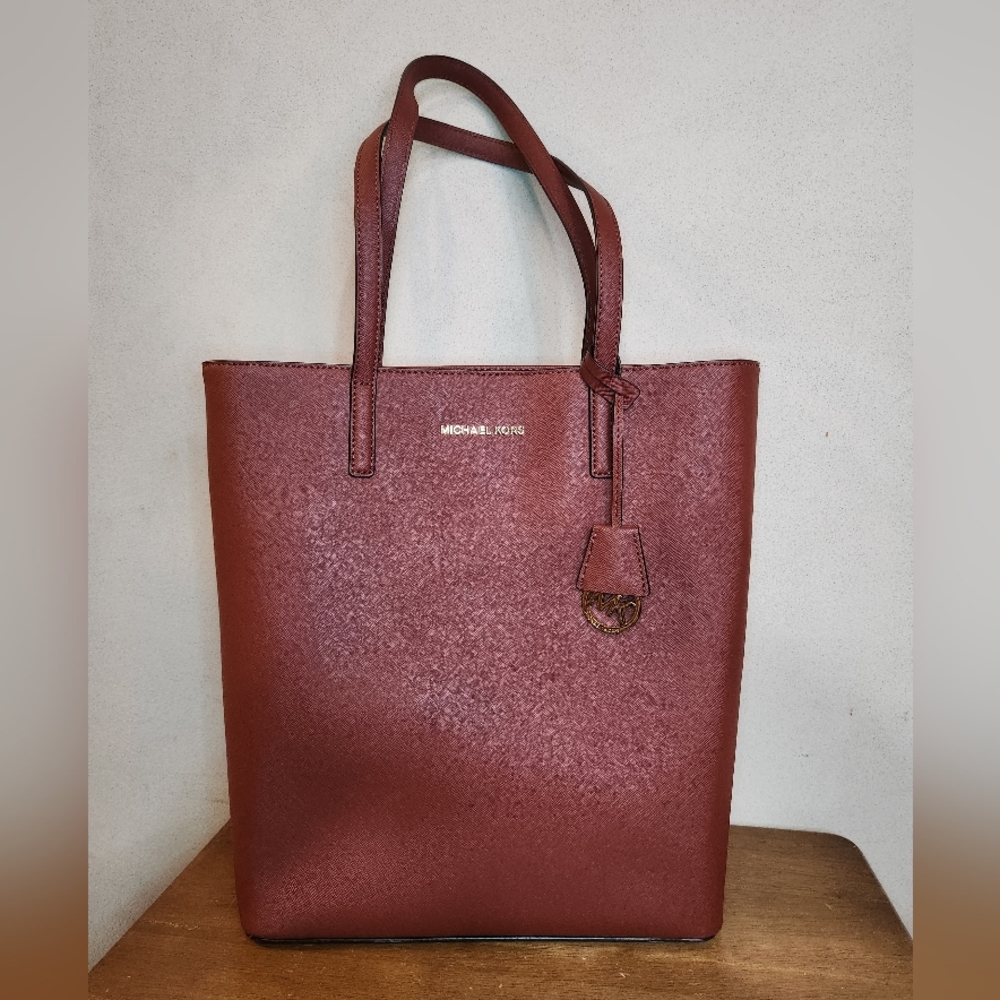 Michael Kors Maroon Large Tote